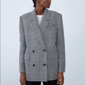 Zara plaid houndstooth blazer perfect condition